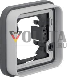 Berker 13283505 Рамка 1-сторонняя для скрытого монтажа светло-серая, матовая Berker W.1