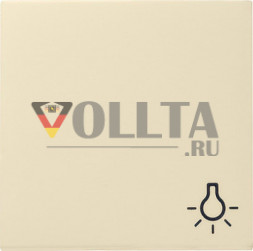Gira 028501 System55 крышка, c символом свет, цвет: кремово-белый, тон:глянец