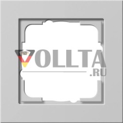 Gira 021137 1f E2 Серый с рамкой
