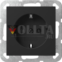 Gira 4180005 SRK System 55 sw с розеткой SCHUKO