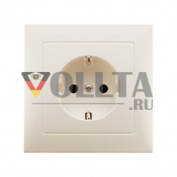 Berker 47228982 S1 SCHUKO-розетка 16А, безопасная для тедей,цвет: кремово-белый, тон:глянец