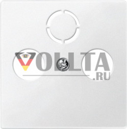 Schneider серия: Merten 297519 System M ТВ розетка крышка, цвет:полярная белизна, тон: матовый