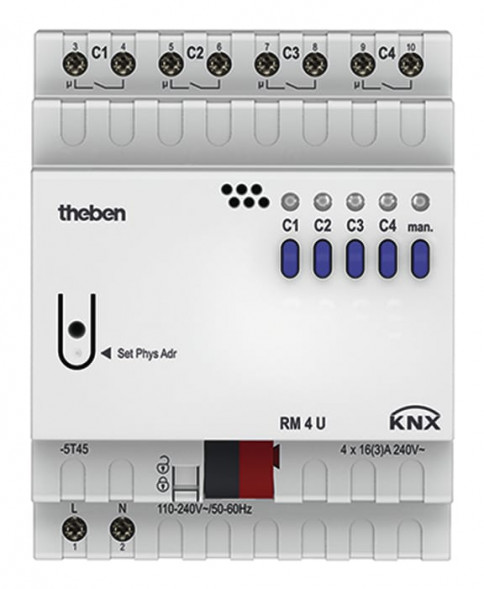 Theben 4940223 Активатор переключателя RM 4 U KNX FIX1 модуль 4-х позиционный