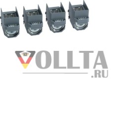 Клемма Hager HYB002H x250 4-полюсная Al/Cu