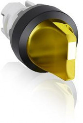 ABB Stotz-Kontakt M3SS1-11Y, селекторный переключатель с подсветкой, желтый, 3 положения, короткая поворотная ручка, 1SFA611210R1103