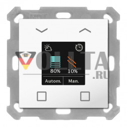 MDT BE-JTA5504.01 Smart 55 4-х позиционный с цветным дисплеем чисто-белая слепая кнопка