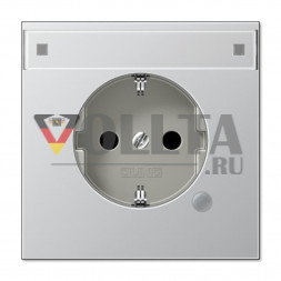Jung AL2520NAKO LS990 SCHUKO-розетка  16А, цвет: алюминевый