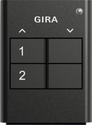 GIRA 512200 KNX RF ручной пульт дистанционного управления, 2-клавишный, антрацитовый