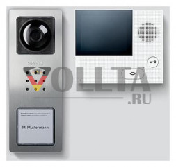 Siedle 210008746-00, набор CVB 850-1 E/W Video внутренняя связь Basic нержавеющая сталь тон: матовый