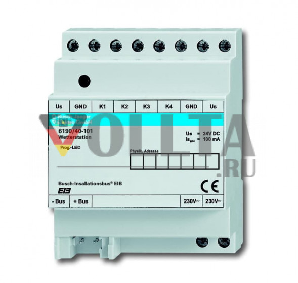 Busch-Jaeger 6190/40-101 Метеостанция 4Kanal