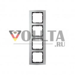 Berker 10143004 B3 рамка четверная цвет: алюминевый