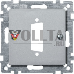 Schneider серия: Merten 468260 System M D-Subminiatur Buchse цвет: алюминевый, тон: матовый