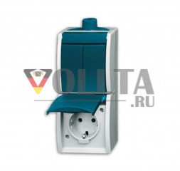 Busch-Jaeger 2601/5/20EW-53-503 Ocean SCHUKO-розетка  цвет:серый