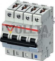 ABB Stotz-Kontakt S403M-C8NP, автоматический выключатель C,8A,NP,10kA,4P, втычной защищенный нейтральный проводник, 2CCS573103R8084