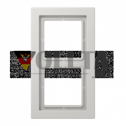 Рама Jung LSD982LG 2-сторонняя, вертикальный и горизонтальный монтаж, Дюропласт, LS-DESIGN, светло-серый