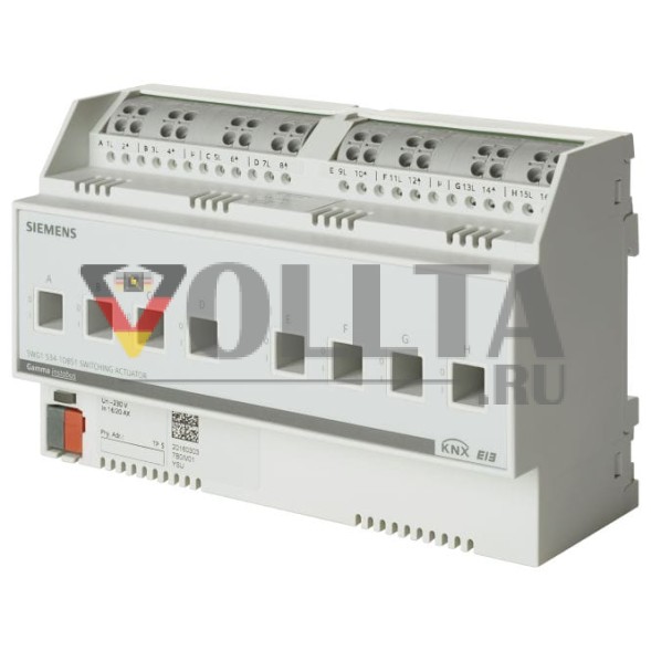 SIEMENS 5WG1534-1DB51 KNX-переключающий актуатор | 8-позиционный, 16/20 A