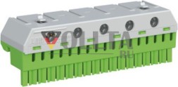 ABB Striebel &amp; John ZK175G PE-Klemmenblock 17x4+5x25qmm Quick-Steckklemme