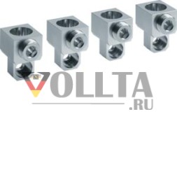 Клемма Hager HYB006H 4-полюсная Al/Cu 1x95-240 мм2