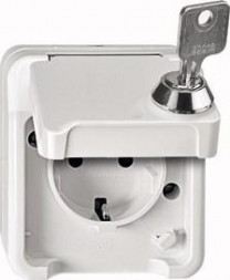 MERTEN MEG2416-8029 Розетка SCHUKO светло-серая