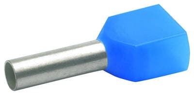 Klauke 873/10 Двойной наконечник 2x 2,5mm изолированные, цвет: голубой 100 штук