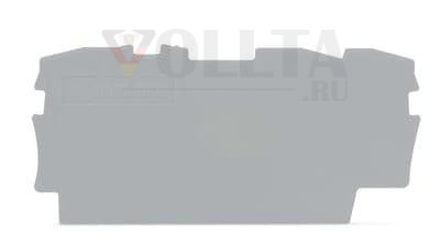 Wago 2002-1391 Торцевая пластина Промежуточная пластина 0,8mm цвет: серый