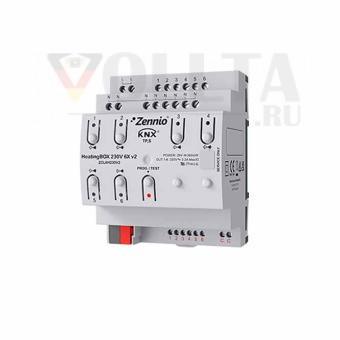 Привод отопления ZENNIO ZCL6H230V2 HeatingBOX  KNX | 6-кратный, 6 входов