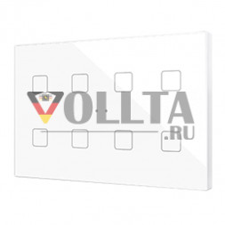 ZENNIO ZVIFXLX8GW KNX сенсорная кнопка Flat XL | 8-позиционный | глянцевый белый