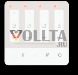 LUNATONE 24035290-G10A Сенсорная панель DALI-2 04 | 4 сцены, 4 группы (кнопки диммера)