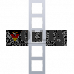 Рама Jung AC585AL 5-позиционная, вертикальный и горизонтальный монтаж, A CREATION, алюминий