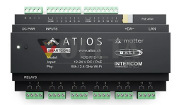 Atios SmartCore — умный контроллер DALI-2, реле, входы, PoE, Matter (Швейцария)