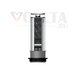 EVOline Port MULTIMEDIA 2x Power / 1x HDMI / 2x RJ45 / Серебристый