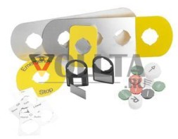 ABB Stotz-Kontakt KTC1-9006, колпачок символа белый: ВКЛ для плоской кнопки для подсвеченной кнопки, 1SFA616901R9006