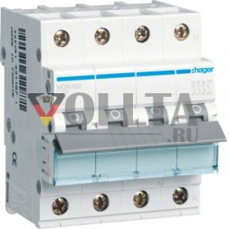Автоматический выключатель Hager MCN620 3-полюсный+N C20A 6kA 4M
