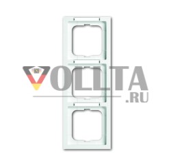 Busch-Jaeger 1723-184 NSK future® линейная рамка, 3-сторонняя рамка студийного белого цвета