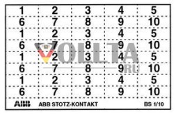ABB Stotz-Kontakt BS-1/10, табличка с этикеткой, GHS2001946R0003