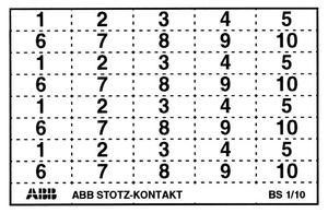 ABB Stotz-Kontakt BS-1/10, табличка с этикеткой, GHS2001946R0003