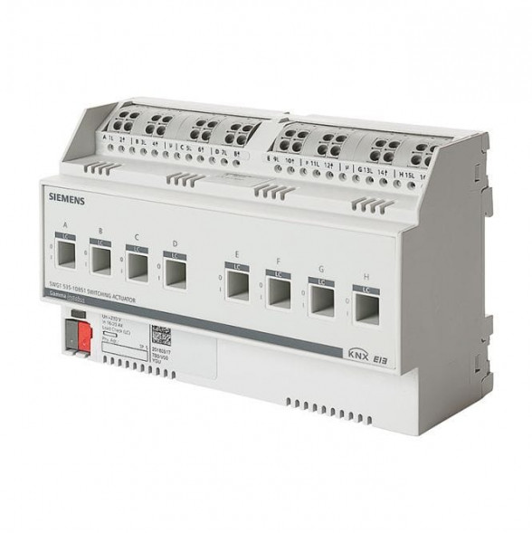 SIEMENS 5WG1535-1DB51 KNX-переключающий актуатор | 8-позиционный, 16/20 А, с определением тока нагрузки