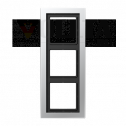 Рама Jung ALD2983 3-х сторонняя, вертикальный и горизонтальный монтаж, LS-DESIGN, алюминий