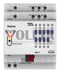 Theben 4940240 Активатор переключателя HM 6 T KNX FIX1 актуатор отопления 6-позиционный