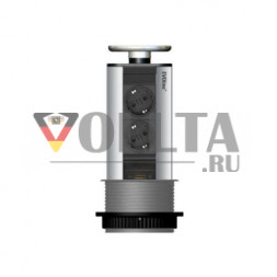 EVOline Port MULTIMEDIA 2x Power / 1x HDMI / Серебристый