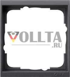 Gira 1461728 Опорная пластина 1-сторонняя Gira Event Clear Anthracite
