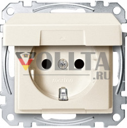 Schneider серия: Merten MEG2310-0444 System M SCHUKO-розетка 16А, цвет: кремово-белый, тон: матовый