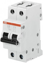 Автоматический выключатель ABB Stotz-Kontakt S202-D10 D10A 2-полюсный, 6 кА, 2CDS252001R0101