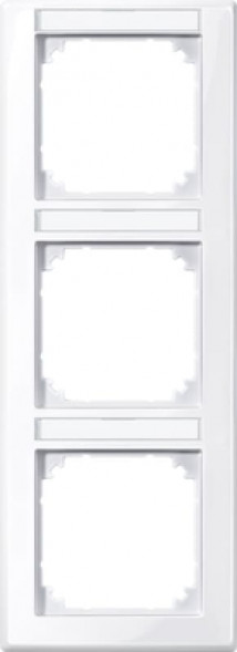 Schneider серия: Merten 470325 M-Smart Активный белый рамка,3 группы, вертикальная, цвет:белый, тон:глянец