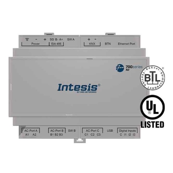 INTESIS IN776MHI00MO000 KNX климатический шлюз | Mitsubishi VRF, 64 IU/12 OU