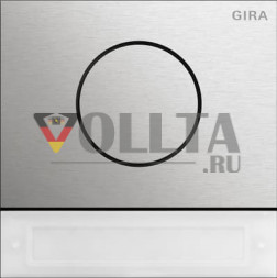 Gira 5569920 Модуль дверной станции Кнопки запуска, System 106 цвет: благородный метал