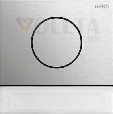 Gira 5569920 Модуль дверной станции Кнопки запуска, System 106 цвет: благородный метал