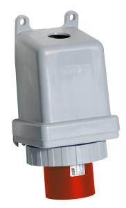 ABB Stotz-Kontakt 4125BS6W, вилка настенная, 125 А 6 ч, IP67, 3P+N+E, 2CMA167294R1000