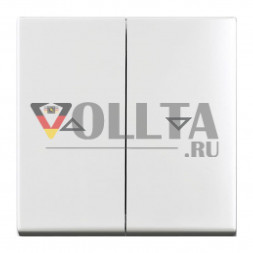 Busch-Jaeger 2504-914 Balance SI переключатель  для жалюзи/кнопка клавиша двойная, клавиша цвет: альпийский белый, тон:глянец