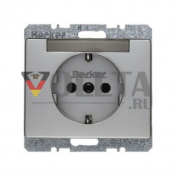 Berker 47399004 Arsys SCHUKO-розетка 16А, без защиты от детей цвет: благородная сталь
